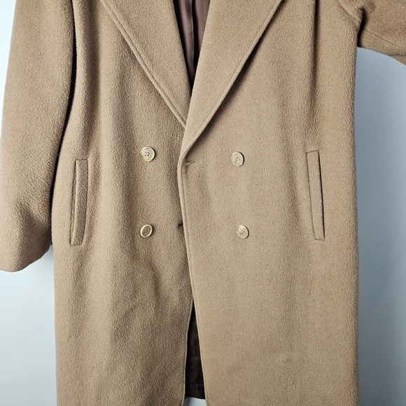 International Scene Cashmere Wool Blend Long Coat Vintage Made in Hungary 11/12 - Picture 8 of 15